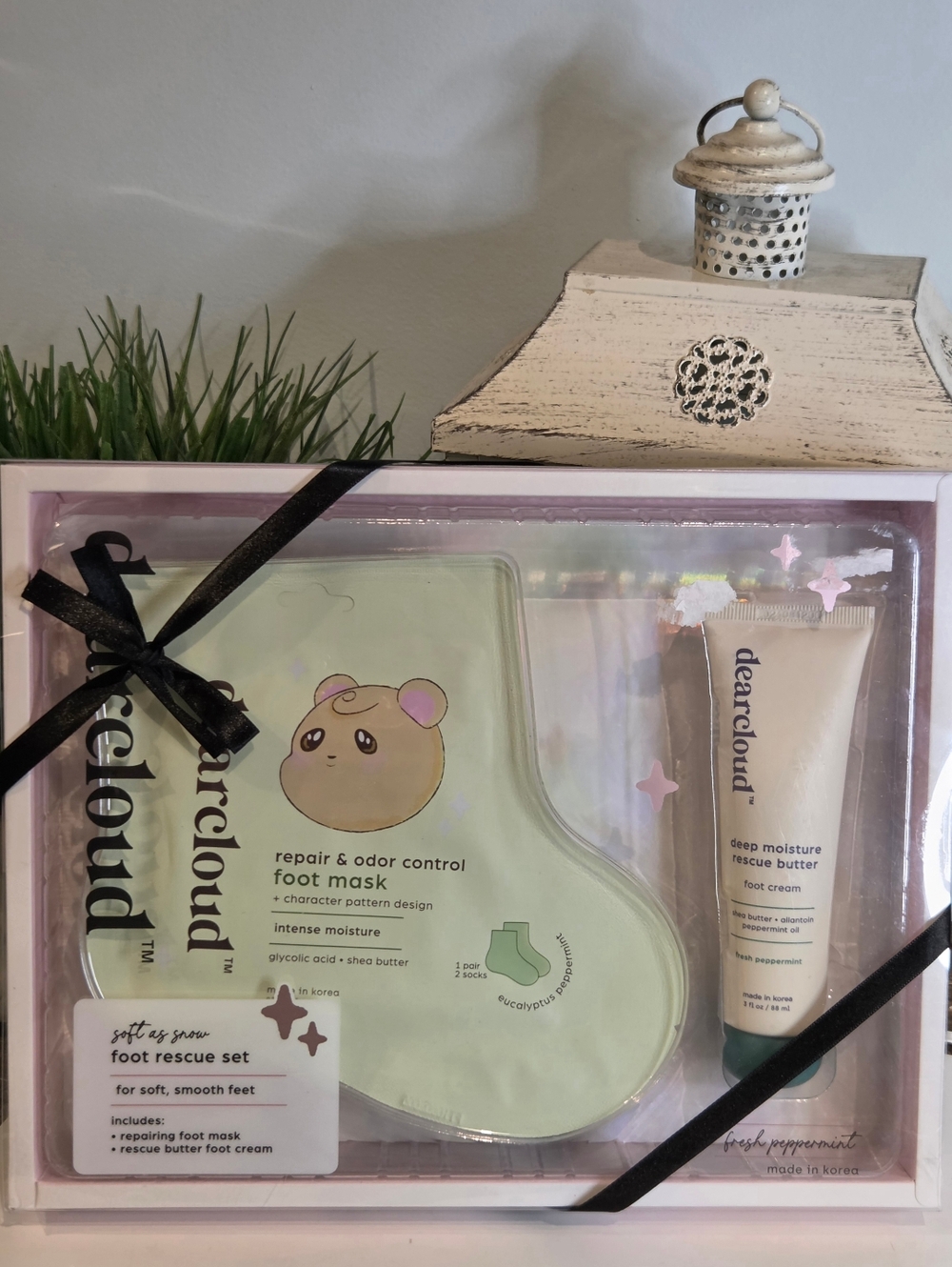 Dearcloud Foot Rescue Set - Mint Repair & Moisture Duo